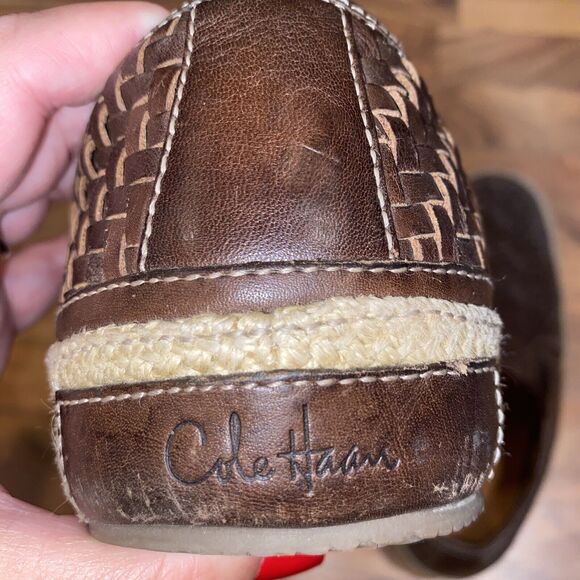 Cole Haan Shoes Mens 8.5 Brown, Nik Air Woven, Casual Boat Pool Beach (*Read*) - Picture 7 of 11